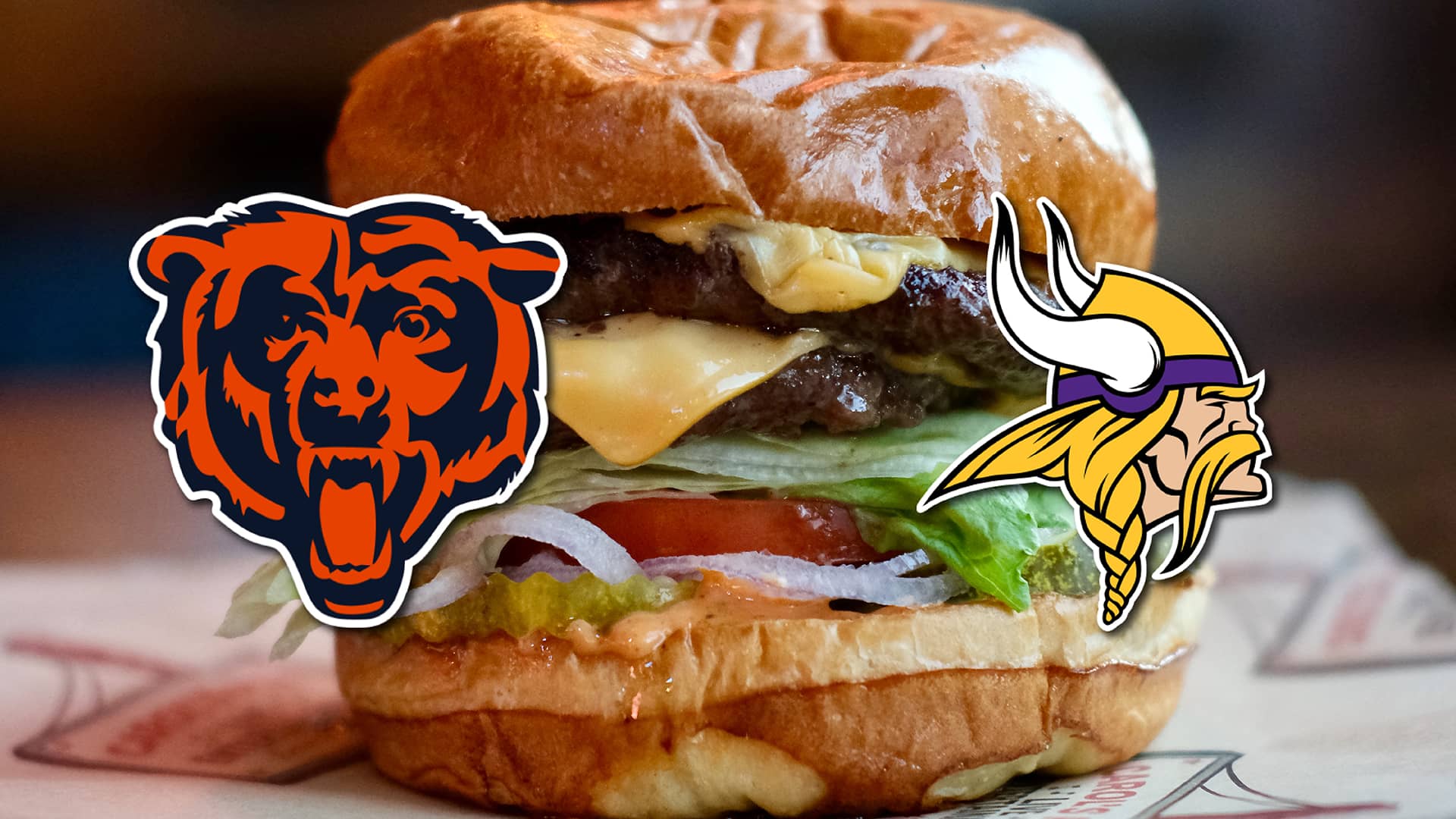 Promotional image for Chicago Bears @ Minnesota Vikings on January 10, 2027, at Carol's Pub