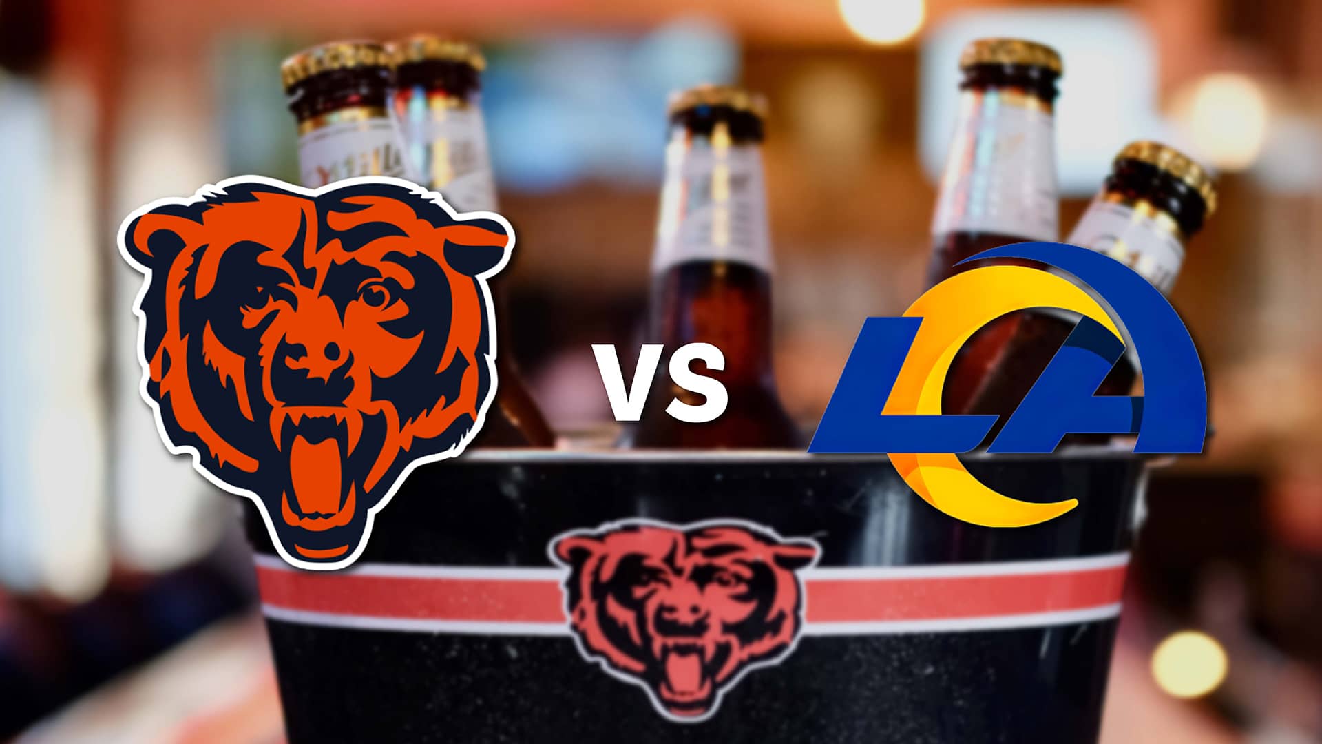 Chicago Bears at Los Angeles Rams watch party at Carol's Pub on January 18, 2026