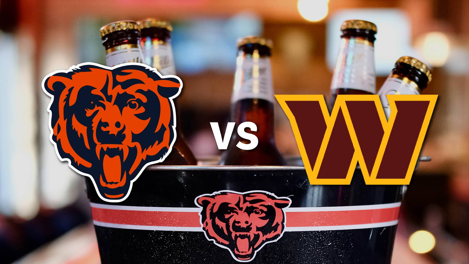 Chicago Bears at Washington Commanders watch party at Carol's Pub on October 13, 2025