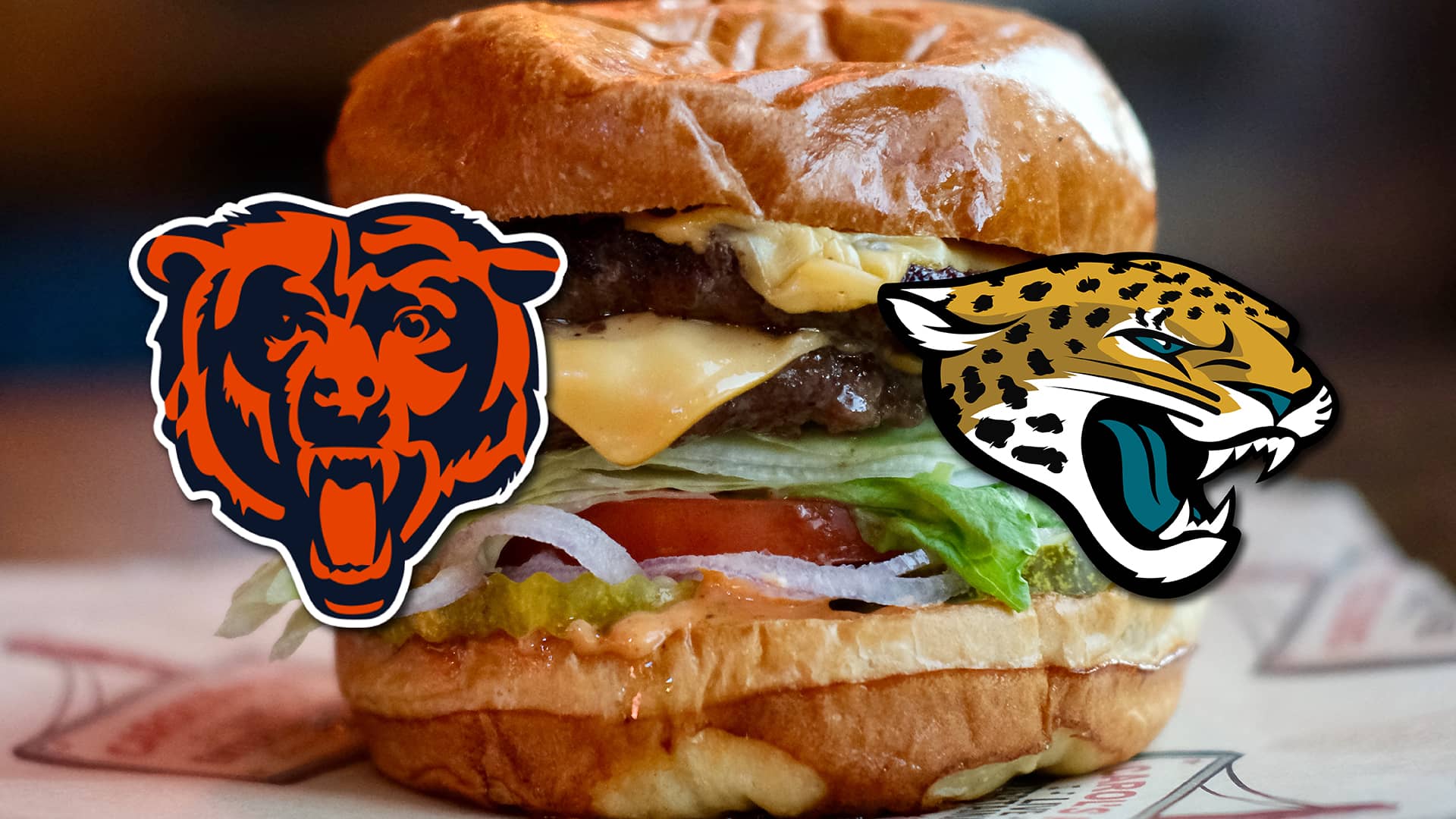 Promotional image for Chicago Bears vs Jacksonville Jaguars on December 6, 2026, at Carol's Pub